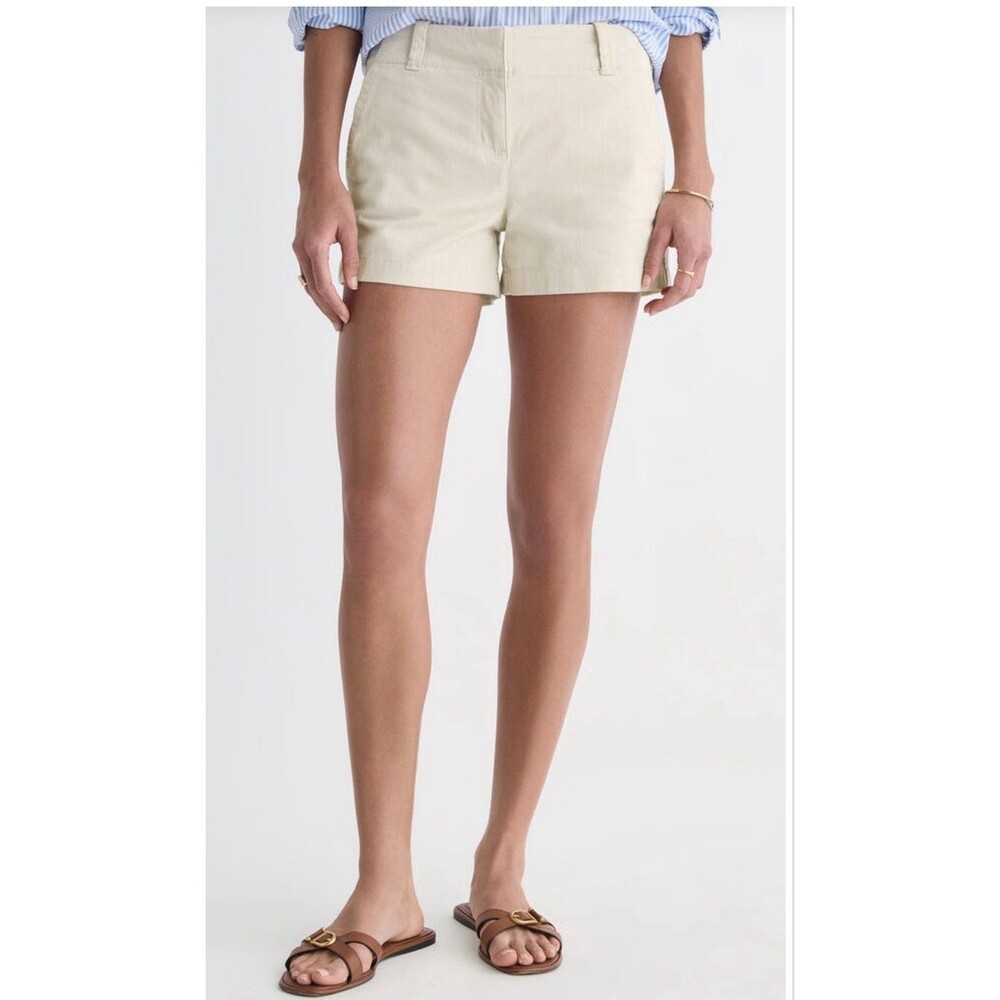 NWT Vineyard Vines Women's Everyday Shorts Size 10 Stone Stretch Cotton Chino 5”